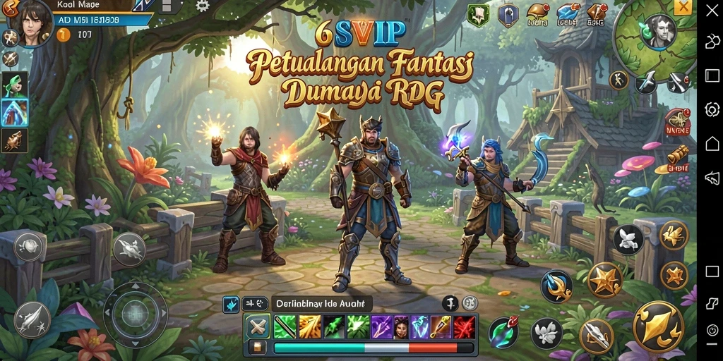 Gameplay 6SVIP menampilkan petualangan menarik di dunia RPG.