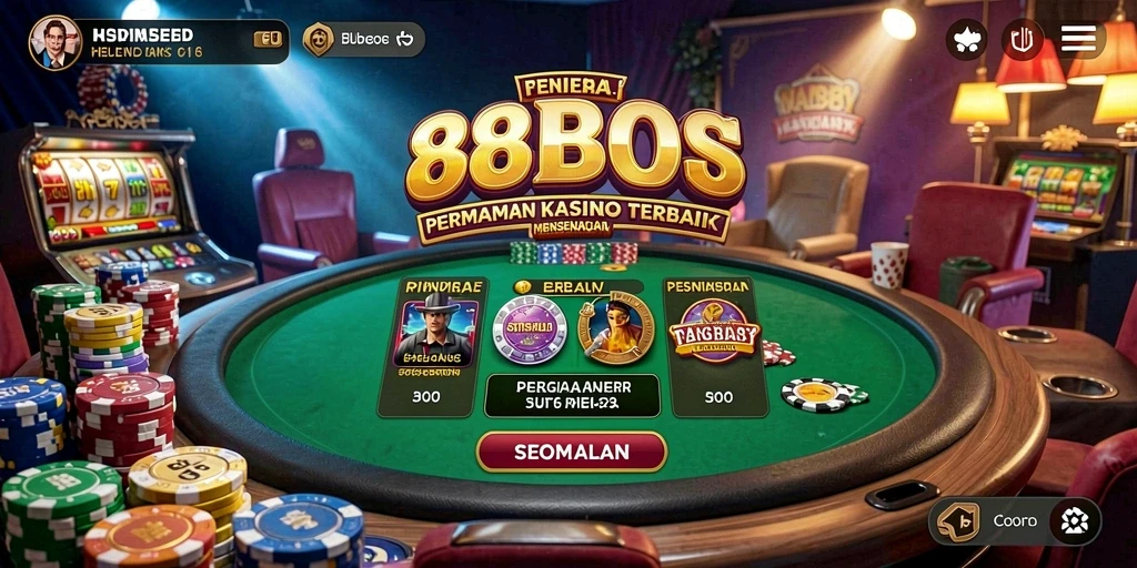 Gambaran permainan Kasino yang mendebarkan di 88BOS.