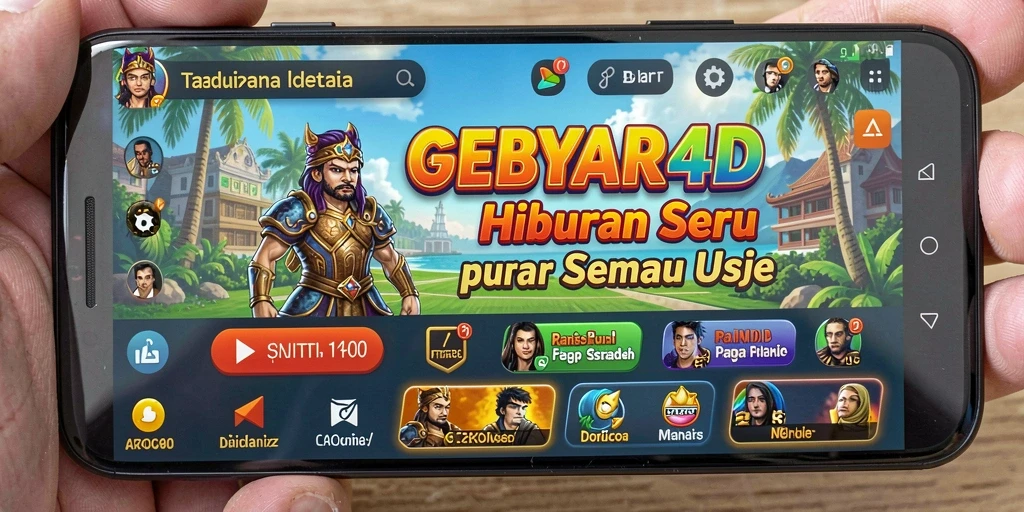 Tampilan gameplay seru GEBYAR4D yang menarik dan penuh warna.