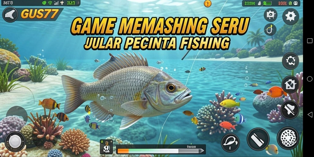Tangkapan besar dalam game GUS77 dengan suasana memancing yang menakjubkan.
