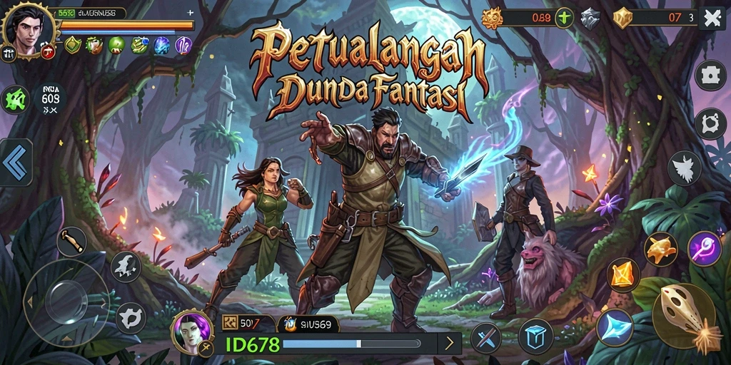 Tangkapan layar ID678 menampilkan aksi seru dalam dunia petualangan.