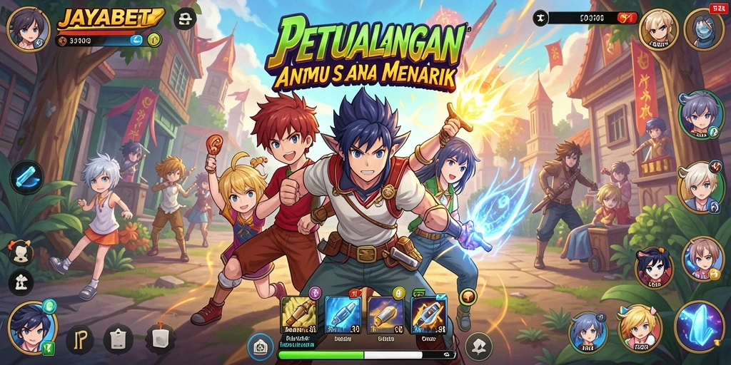 Tampilan karakter utama dalam petualangan menarik di JAYABET.
