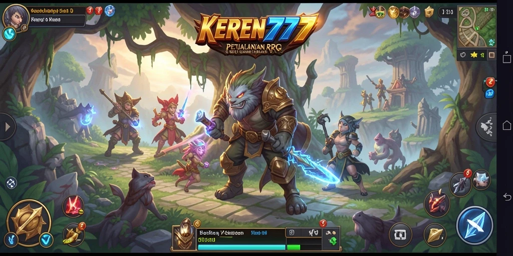 Tampilan gameplay seru KEREN777 dalam dunia RPG yang menakjubkan.