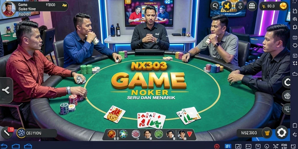 Gameplay Poker NX303 yang seru dan kompetitif.