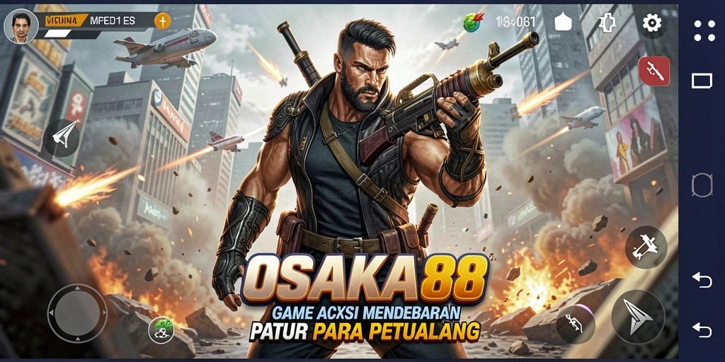 Tampilan gameplay OSAKA88 dengan aksi penuh ketegangan dan grafis menawan.
