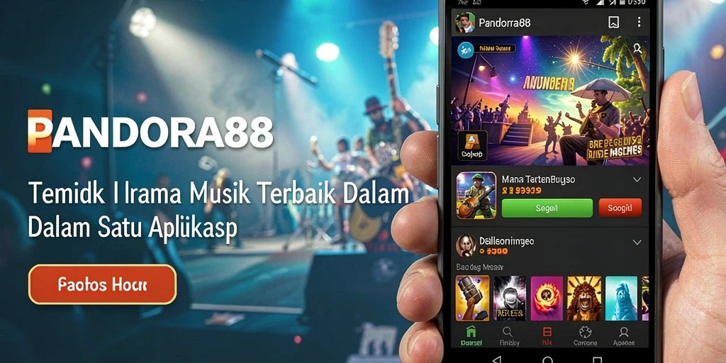 Tampilan menarik dari gameplay PANDORA88 yang menampilkan koleksi musik.