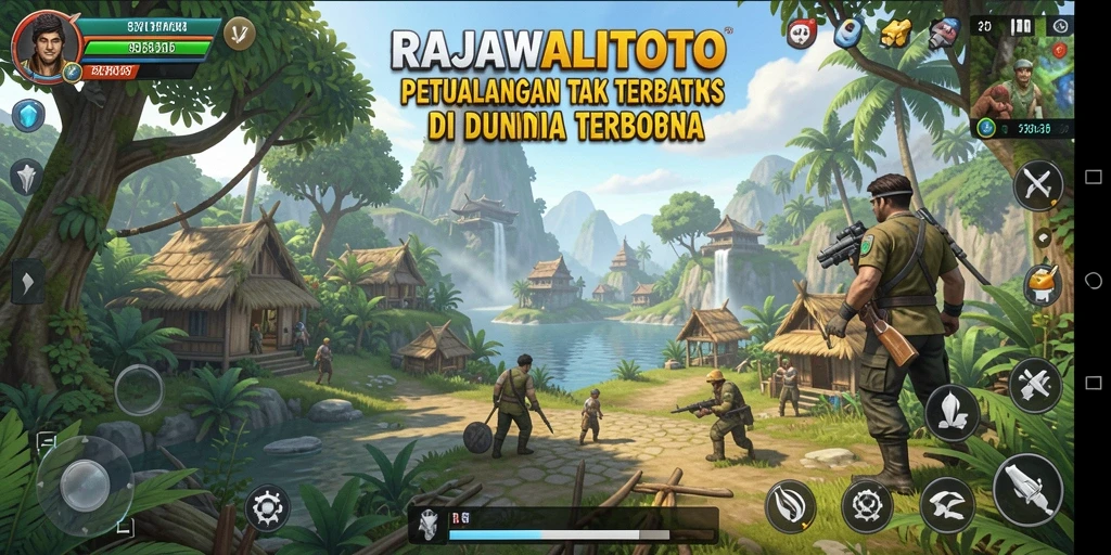 Tampilan gameplay RAJAWALITOTO yang mendebarkan di dunia terbuka.