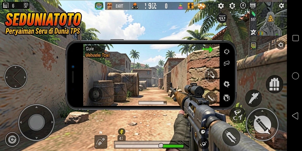 Tampilkan aksi seru gameplay TPS SEDUNIATOTO.