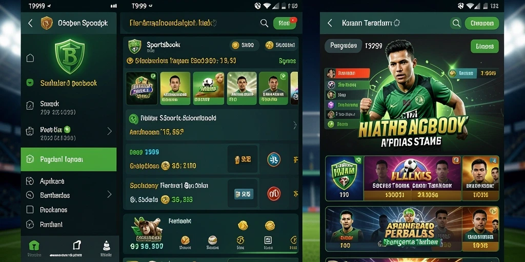 Tampilan antarmuka aplikasi T9999 yang menarik dan user-friendly.