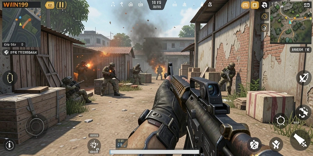 Gambaran aksi seru dalam gameplay <strong>WIN199</strong> yang memukau.